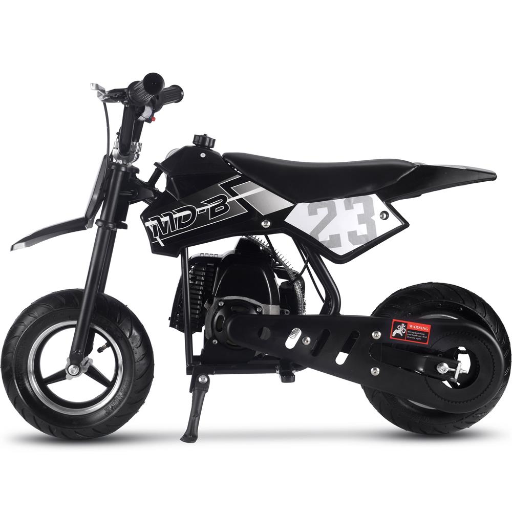 MotoTec DB-02 50cc 2-Stroke Kids Supermoto Gas Dirt Bike Black