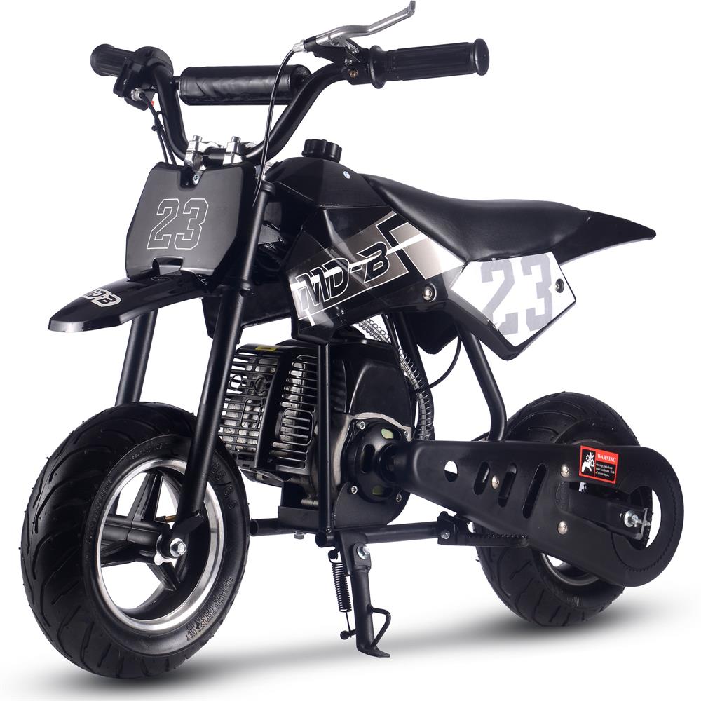 MotoTec DB-02 50cc 2-Stroke Kids Supermoto Gas Dirt Bike Black