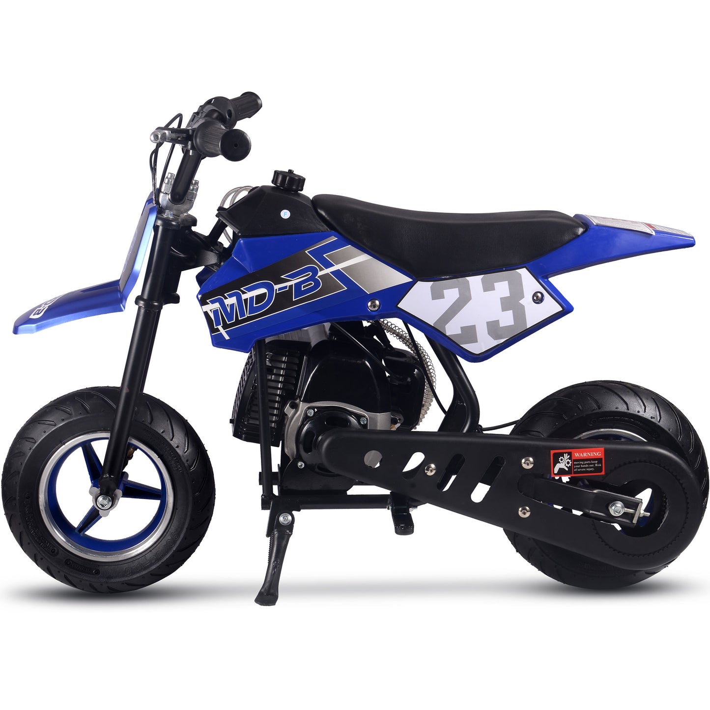 Color: Blue - MotoTec Supermoto 50cc 2-Stroke Kids Dirt Bike