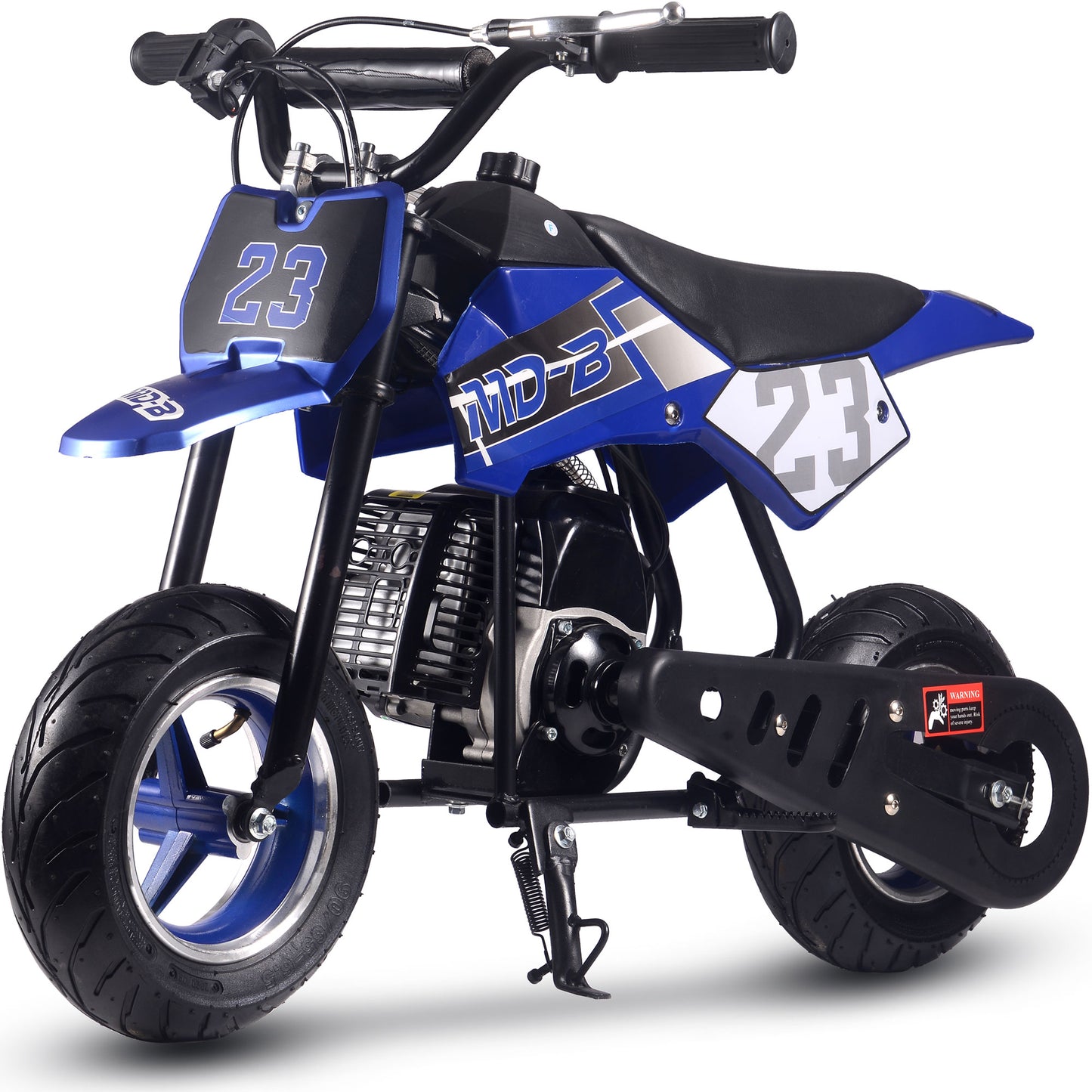 Color: Blue - MotoTec Supermoto 50cc 2-Stroke Kids Dirt Bike