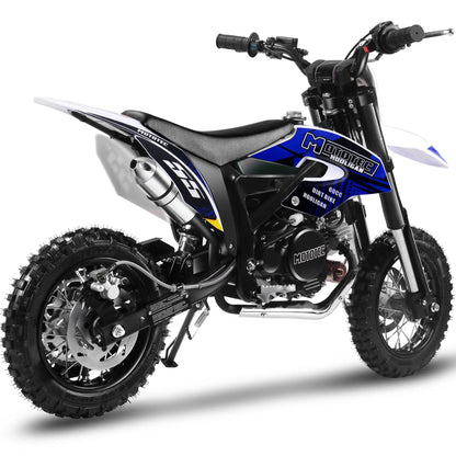 Color - Black - MotoTec Hooligan 60cc 4-Stroke Gas Dirt Bike | Off-Road Motorcycle for Adults & Kids