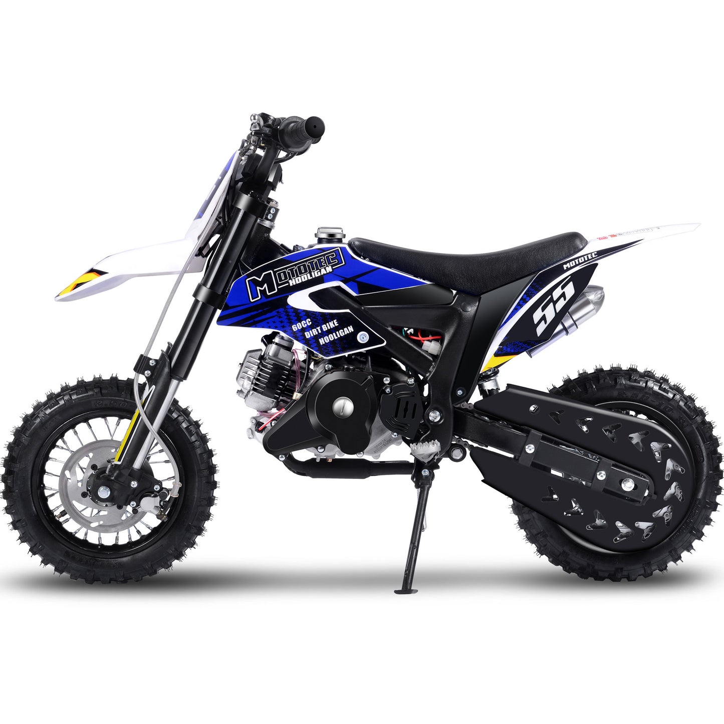 MotoTec Hooligan 60cc 4-Stroke Gas Dirt Bike Black