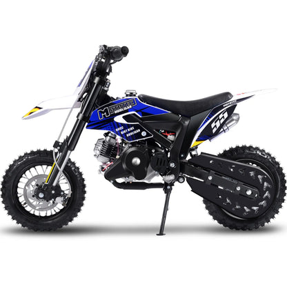 Color - Black - MotoTec Hooligan 60cc 4-Stroke Gas Dirt Bike | Off-Road Motorcycle for Adults & Kids
