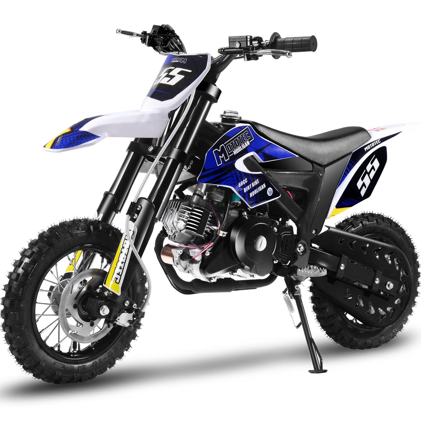 MotoTec Hooligan 60cc 4-Stroke Gas Dirt Bike Black