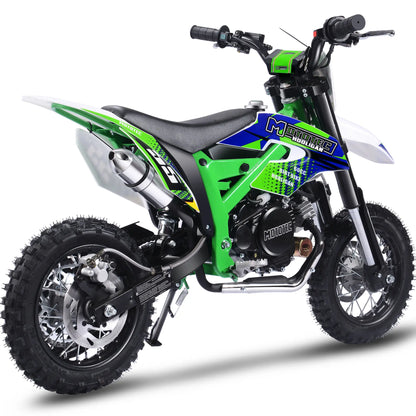 Color - Black - MotoTec Hooligan 60cc 4-Stroke Gas Dirt Bike | Off-Road Motorcycle for Adults & Kids