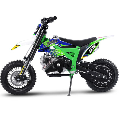 Color - Black - MotoTec Hooligan 60cc 4-Stroke Gas Dirt Bike | Off-Road Motorcycle for Adults & Kids