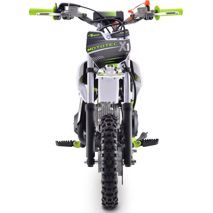 MotoTec X1 110cc 4-Stroke Gas Dirt Bike – Green | Powerful Off-Road Motorcycle