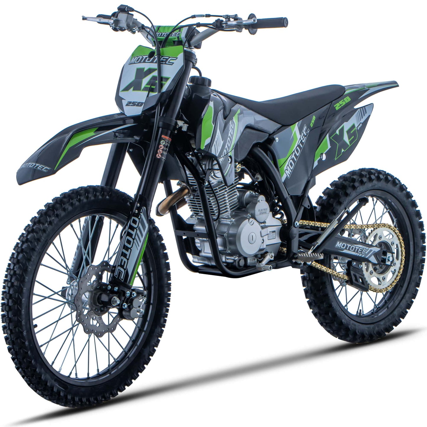 Color - Default - MotoTec X5 250cc 4-Stroke Gas Dirt Bike