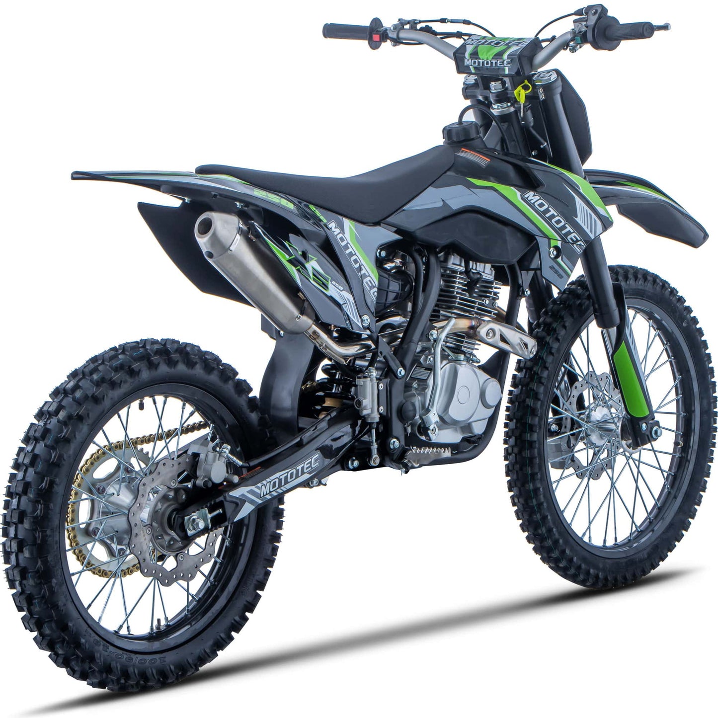 Color - Default - MotoTec X5 250cc 4-Stroke Gas Dirt Bike