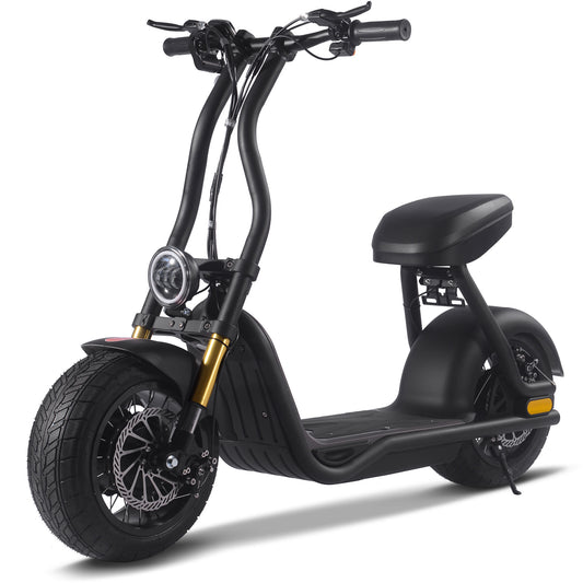 MotoTec Diablo 48v 1000w Lithium Electric Scooter Black