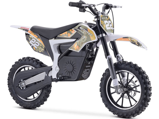 MotoTec 36v 500w Demon Electric Dirt Bike Lithium Orange