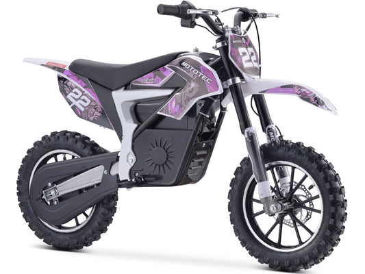 MotoTec 36v 500w Demon Electric Dirt Bike Lithium Purple