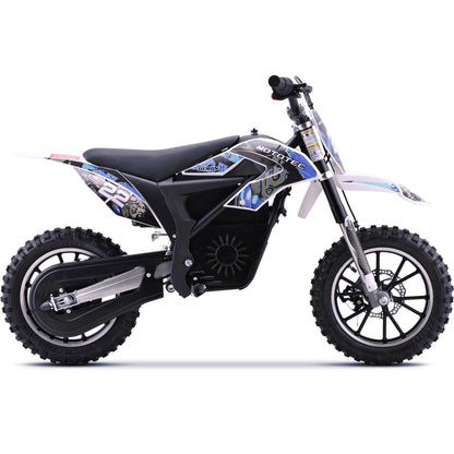 Color: Blue - MotoTec 36v 790w Demon Electric Dirt Bike Lithium