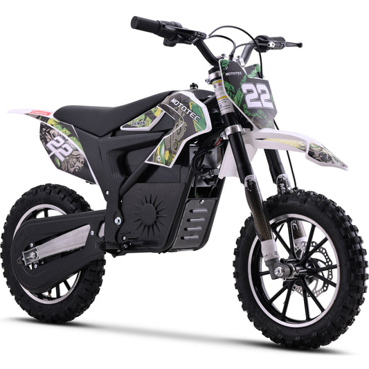 Color: Green - MotoTec 36v 790w Demon Electric Dirt Bike Lithium