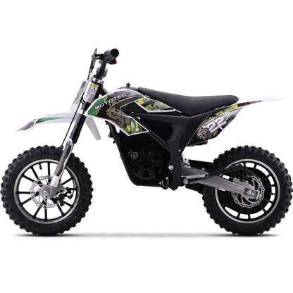 Color: Green - MotoTec 36v 790w Demon Electric Dirt Bike Lithium