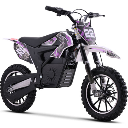 Color: Purple - MotoTec 36v 790w Demon Electric Dirt Bike Lithium