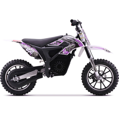 Color: Purple - MotoTec 36v 790w Demon Electric Dirt Bike Lithium