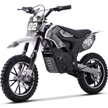 Color: White - MotoTec 36v 790w Demon Electric Dirt Bike Lithium