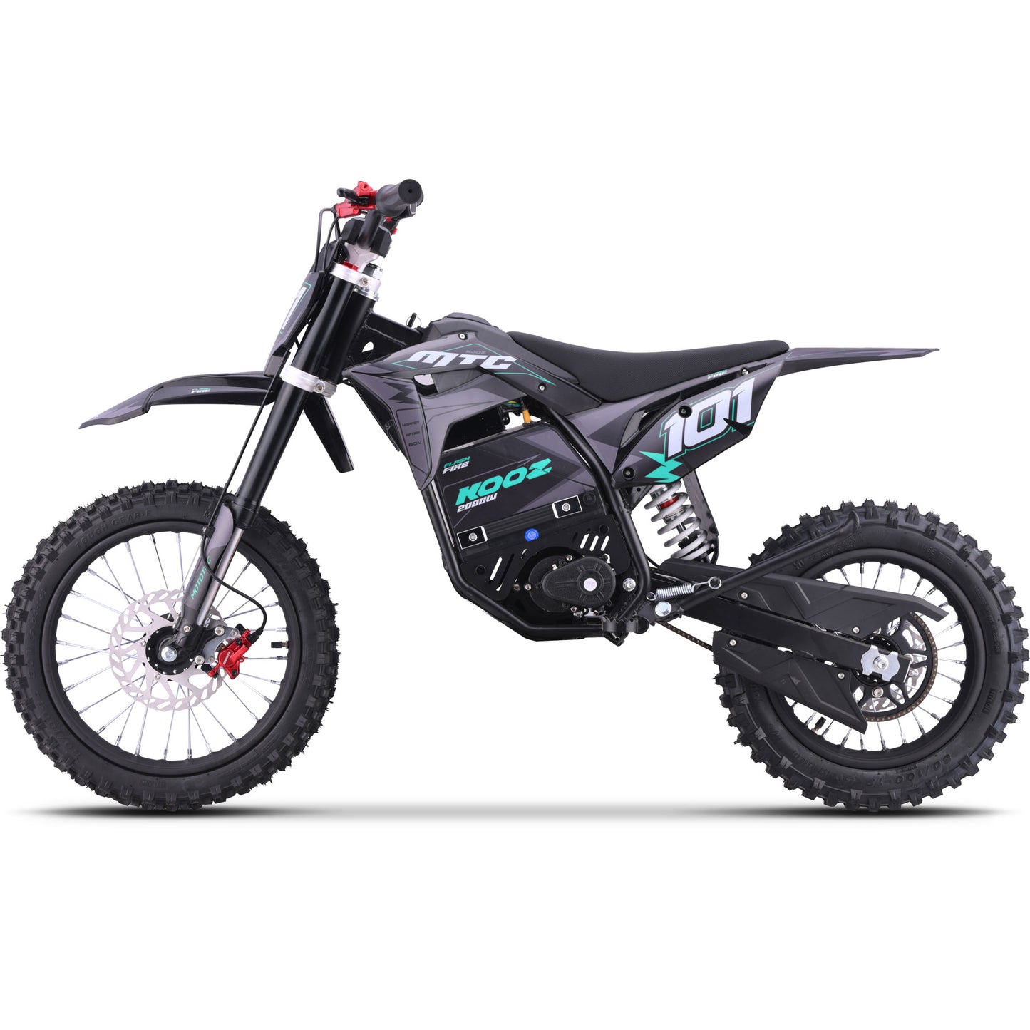 Color: Blue - MotoTec 60v 2000w Pro Electric Dirt Bike Lithium Red (HP115E)