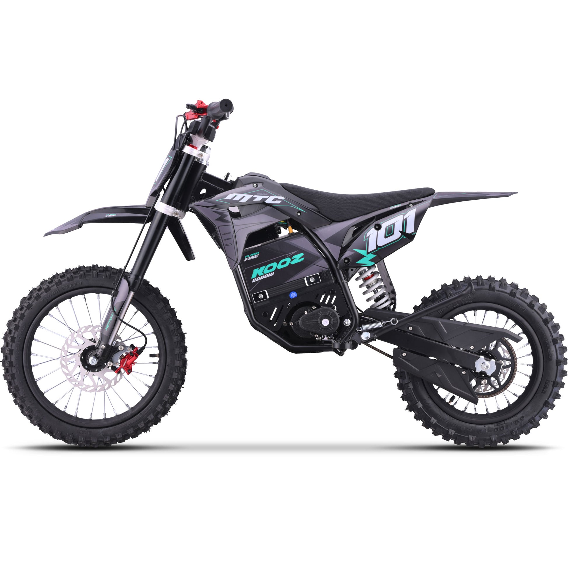 Color: Blue - MotoTec 60v 2000w Pro Electric Dirt Bike Lithium Red (HP115E)