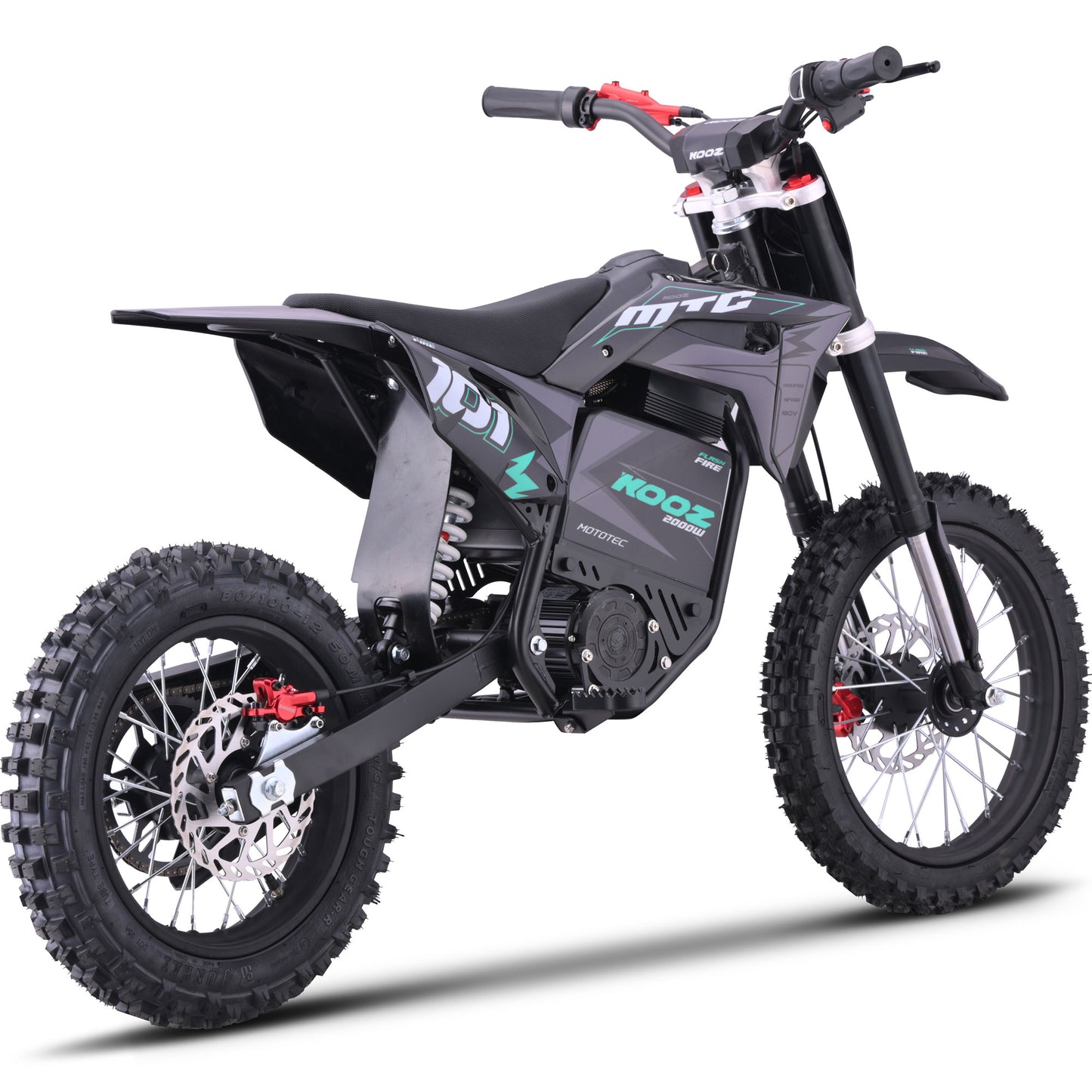 Color: Blue - MotoTec 60v 2000w Pro Electric Dirt Bike Lithium Red (HP115E)