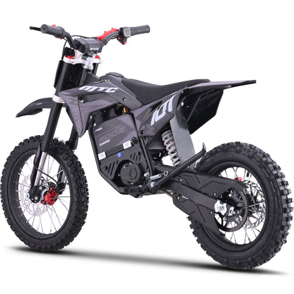 Color: Gray - MotoTec 60v 2000w Pro Electric Dirt Bike Lithium Red (HP115E)