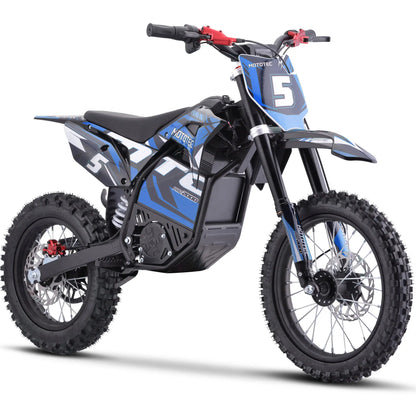 Color: Blue - MotoTec 60v 2000w Pro Electric Dirt Bike Lithium