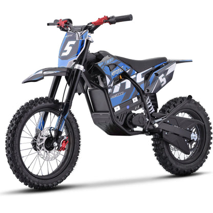 Color: Blue - MotoTec 60v 2000w Pro Electric Dirt Bike Lithium