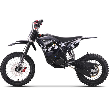 Color: Gray - MotoTec 60v 2000w Pro Electric Dirt Bike Lithium