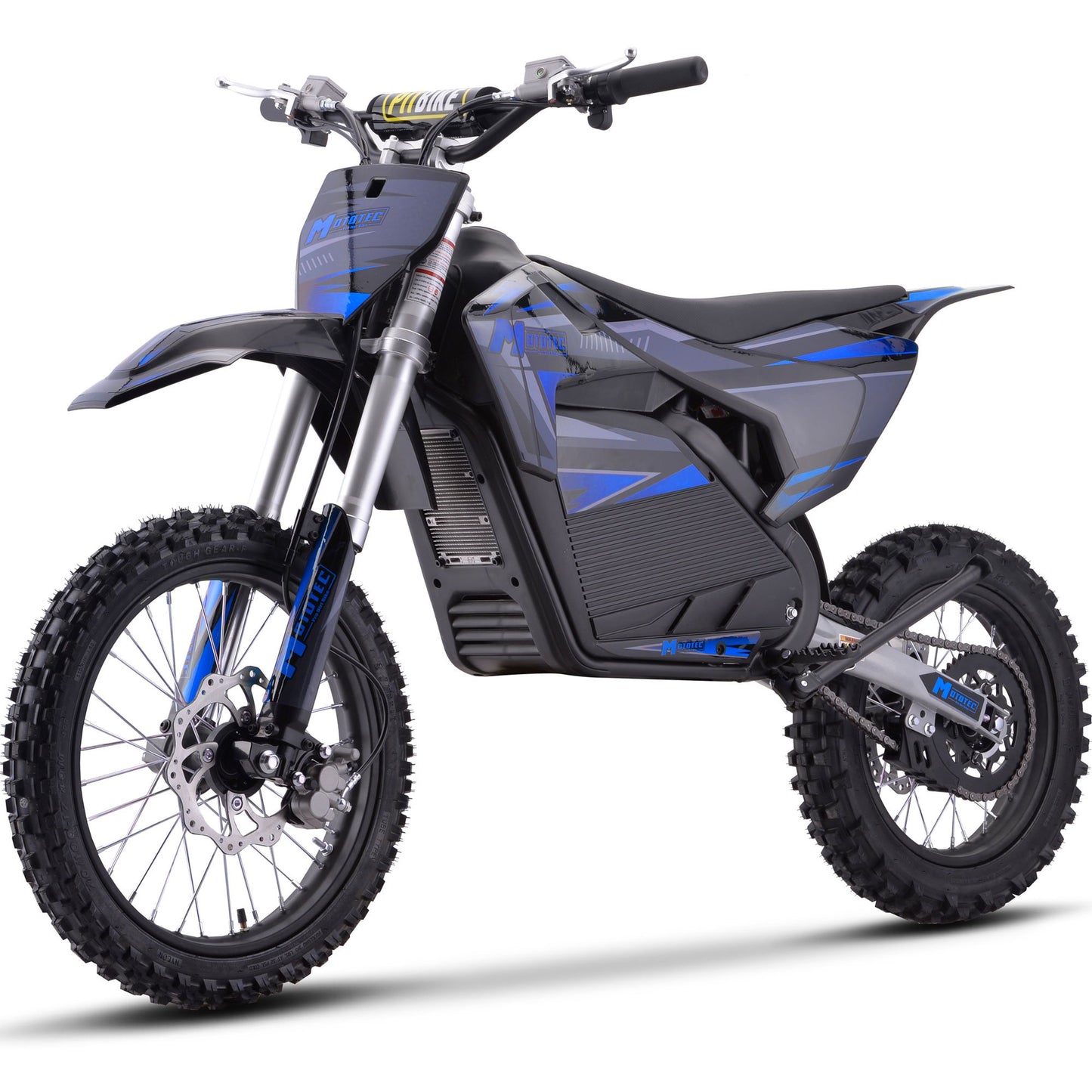 MotoTec 72v Pro Electric Dirt Bike 5000w Lithium Blue