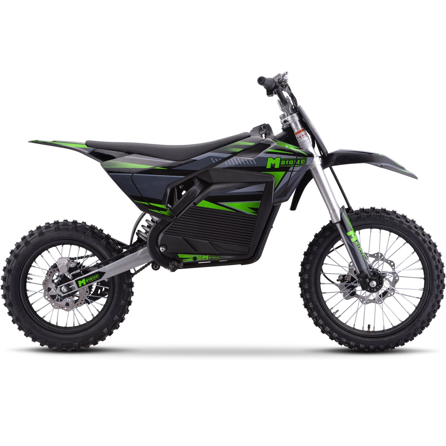 MotoTec 72v Pro Electric Dirt Bike 5000w Lithium Green