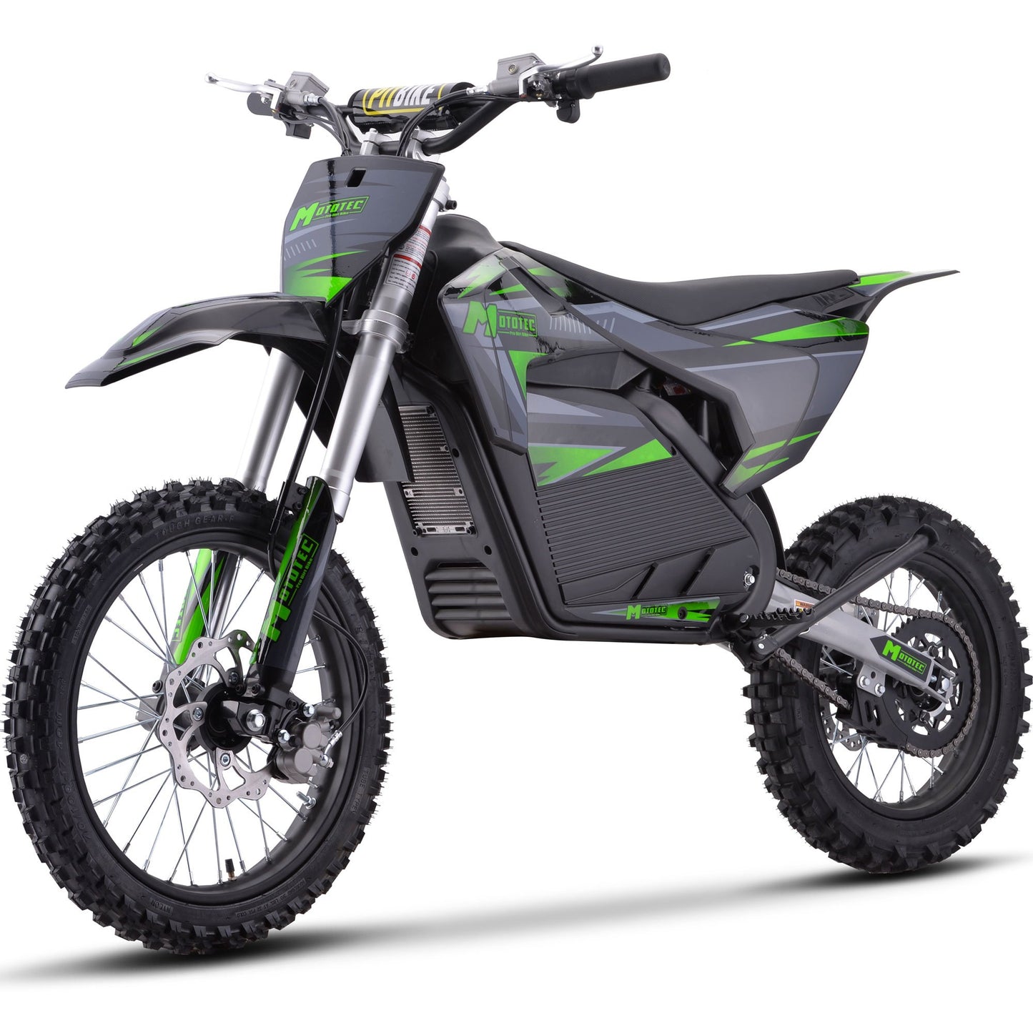 MotoTec 72v Pro Electric Dirt Bike 5000w Lithium Green