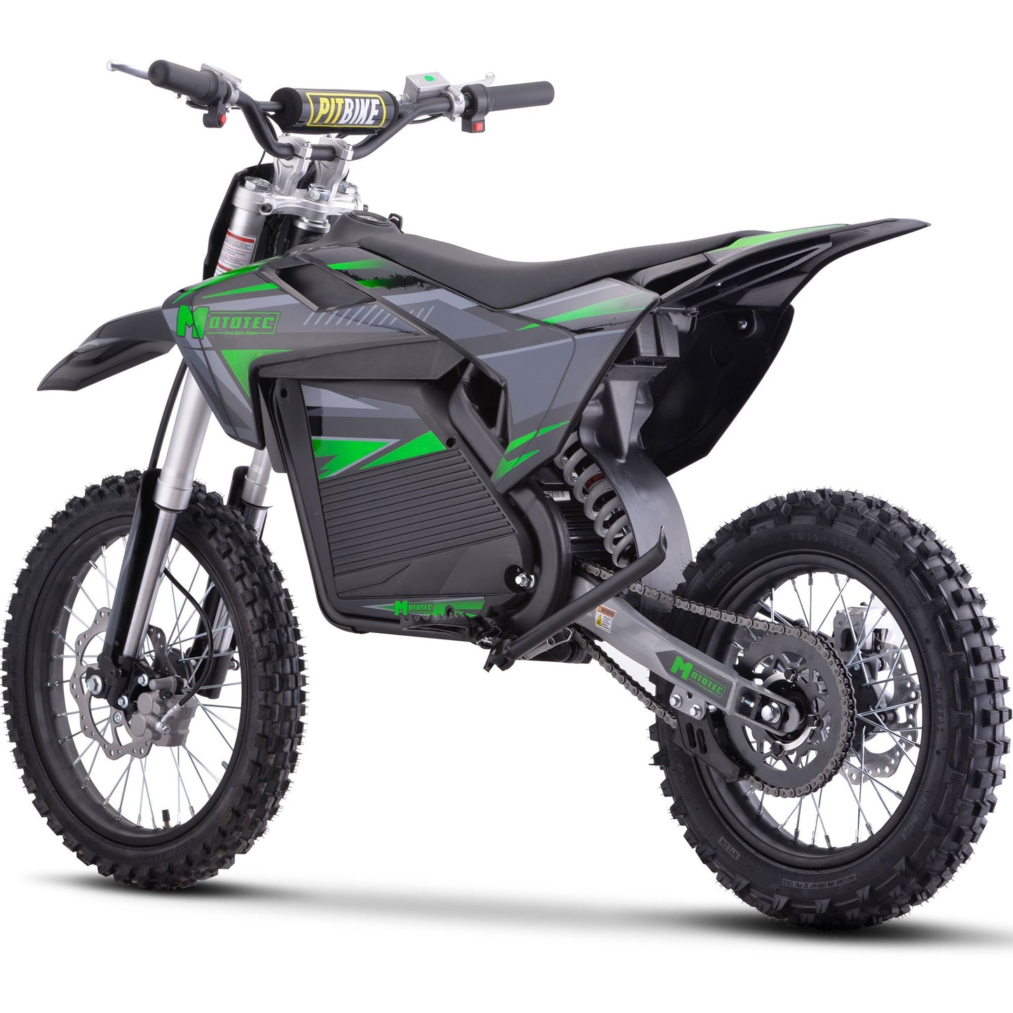 MotoTec 72v Pro Electric Dirt Bike 5000w Lithium Green