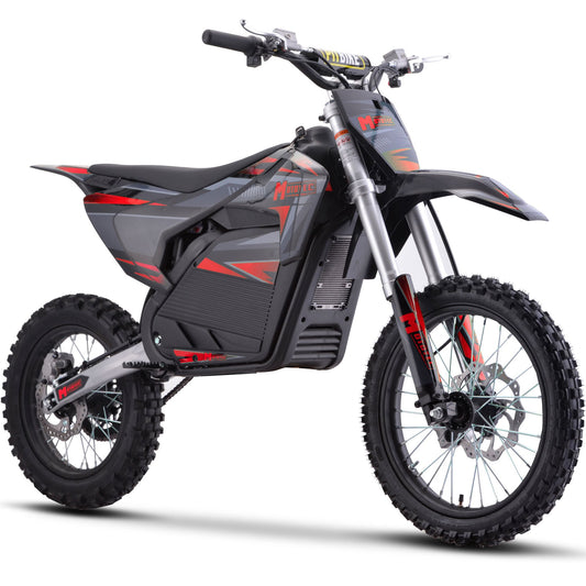 MotoTec 72v Pro Electric Dirt Bike 5000w Lithium Red