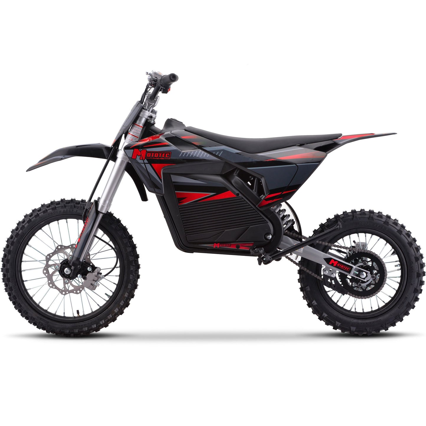 MotoTec 72v Pro Electric Dirt Bike 5000w Lithium Red