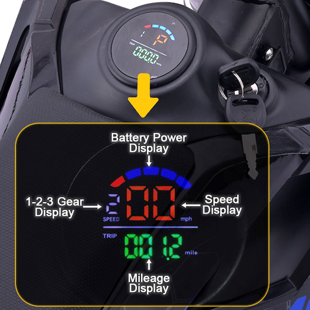 MotoTec 72V Pro Electric Dirt Bike 5000W Lithium