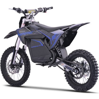 Color: Blue - MotoTec 72v 5000w Pro Electric Dirt Bike Lithium