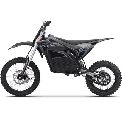 Color: Gray - MotoTec 72v 5000w Pro Electric Dirt Bike Lithium