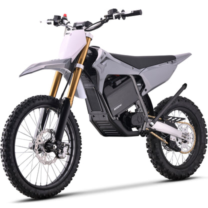 Color: Gray - MotoTec 72v 8000w Pro Electric Dirt Bike 19/16 Lithium