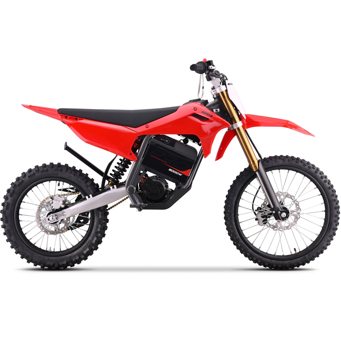 Color: Red - MotoTec 72v 8000w Pro Electric Dirt Bike 19/16 Lithium