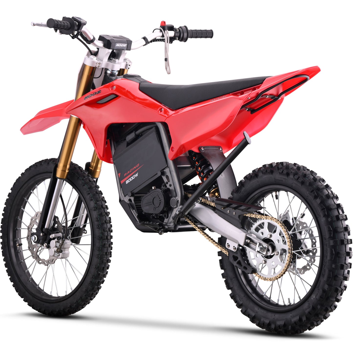 Color: Red - MotoTec 72v 8000w Pro Electric Dirt Bike 19/16 Lithium