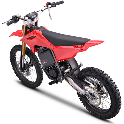 Color: Red - MotoTec 72v 8000w Pro Electric Dirt Bike 19/16 Lithium