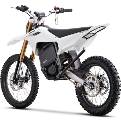 Color: White - MotoTec 72v 8000w Pro Electric Dirt Bike 19/16 Lithium