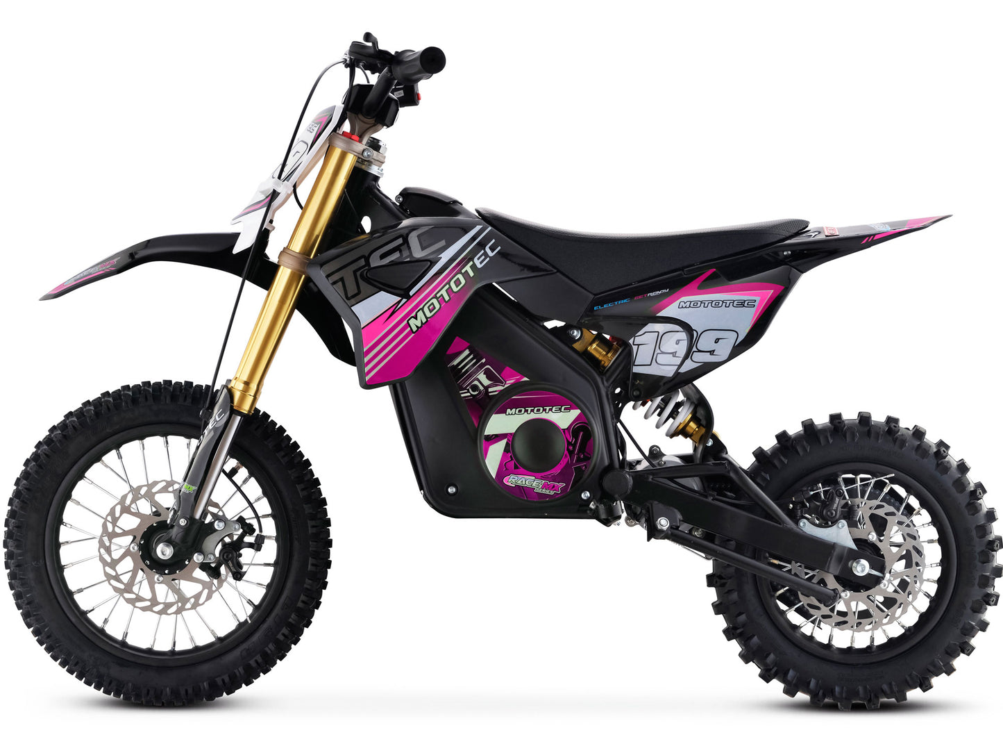 MotoTec Pro 36V/10Ah 1000W Lithium Electric Dirt Bike Pink