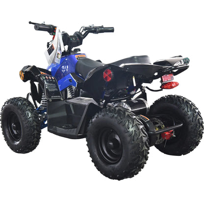 Color: Blue - MotoTec E-Bully 36v 1000w ATV