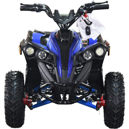 Color: Blue - MotoTec E-Bully 36v 1000w ATV