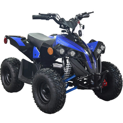 Color: Blue - MotoTec E-Bully 36v 1000w ATV