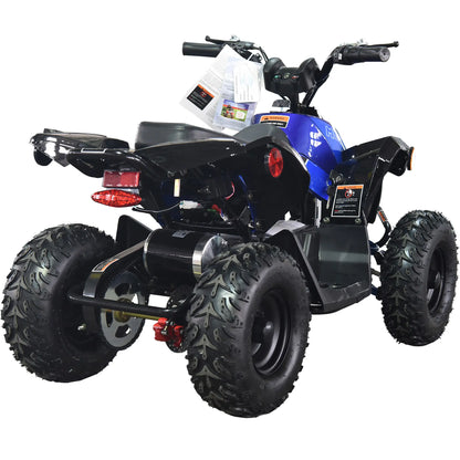 Color: Blue - MotoTec E-Bully 36v 1000w ATV