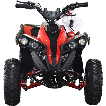 Color: Red - MotoTec E-Bully 36v 1000w ATV