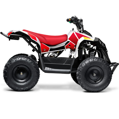 Color: White - MotoTec E-Bully 36v 1000w ATV